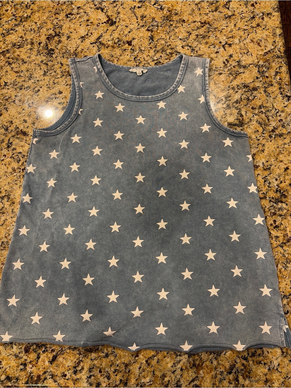 Easet Los Angeles Women's Blue Star Print Tank Top